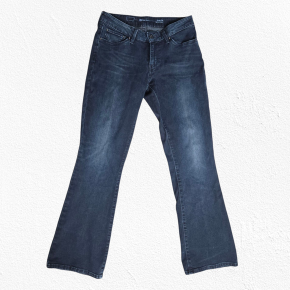 Levi's Dark Indigo Blue Bold Curve Modern Rise Skinny Bootcut Jeans Size 29 - Picture 2 of 9